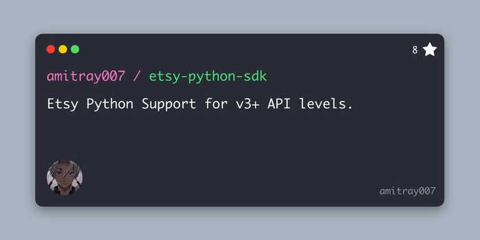 Etsy Python SDK
